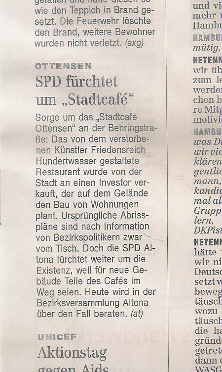 Hamburger Abendblatt vom 31.1.2008, Seite 16