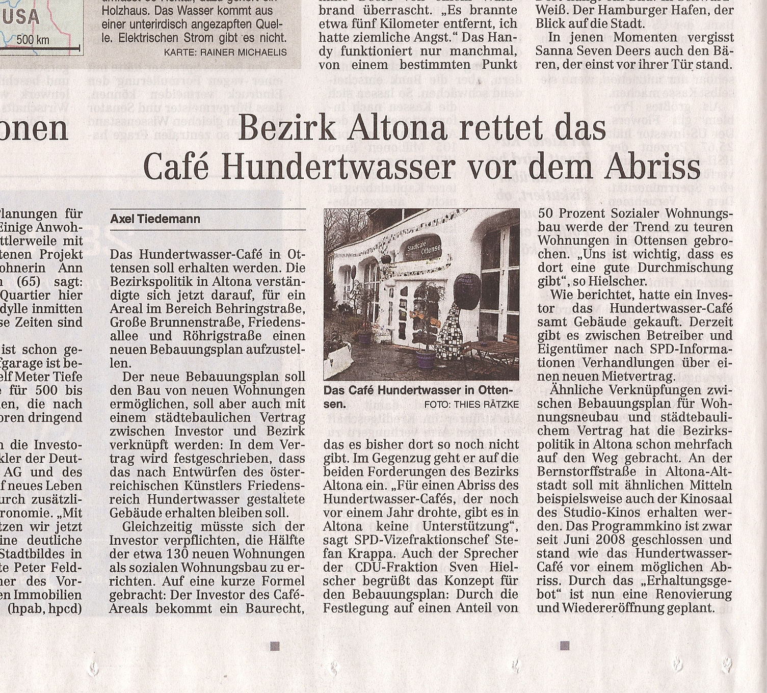 Hamburger Abendblatt vom 21./22.2.2009, Seite 16