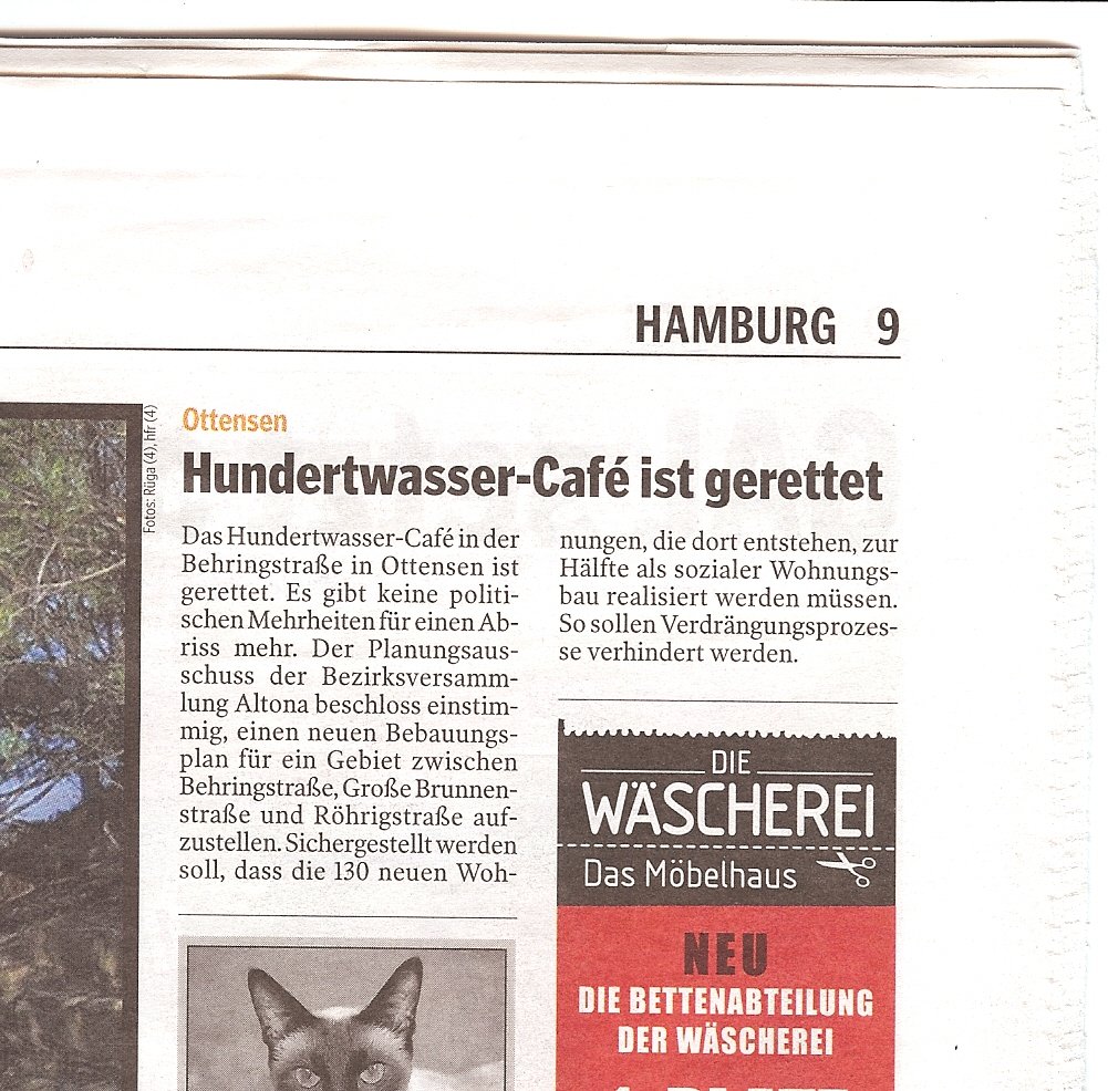 MoPo Hamburger Morgenpost am Sonntag 
Nr. 08/09 vom 22.2.2009, Seite 9