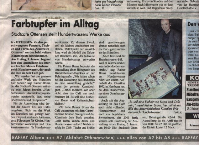Altonaer Wochenblatt Nr. 01 vom 3.1.2001, Titel-Seite