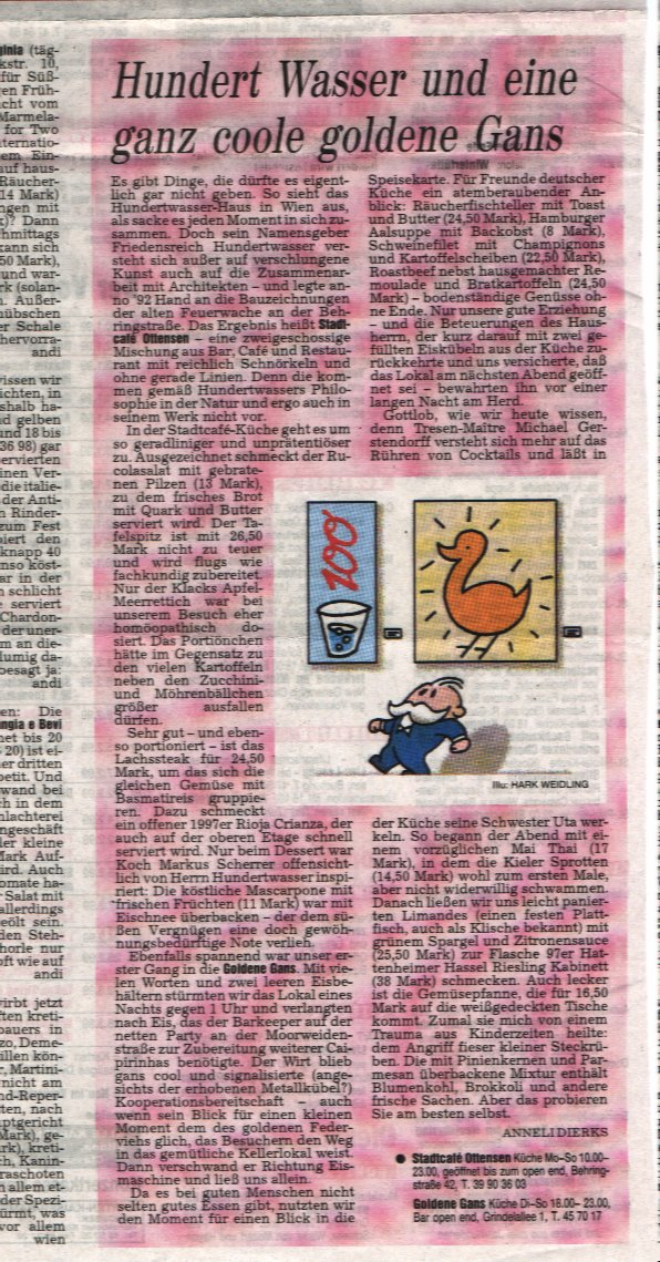 Hamburger Abendblatt Nr. 304 vom 31.12.1998, LI-VE Seite 12: