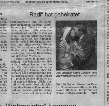 Hamburger Abendblatt vom 22./23./24.4.2000, Ostern 2000, Seite 15