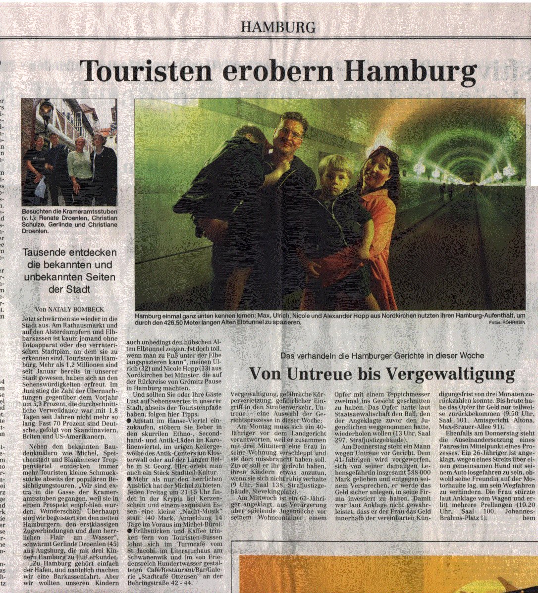 Hamburger Abendblatt vom 14.8.2000, Seite 13