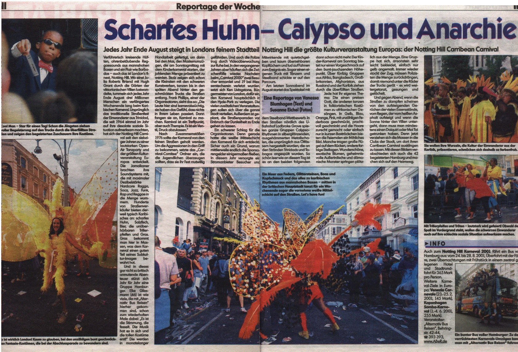 Hamburger Morgenpost Nr. 215 - 37 vom 14.9.2000,
MOPO-EXTRABLATT, Seiten II und III