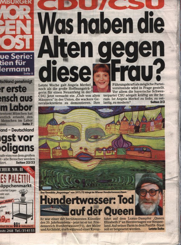 Hamburger Morgenpost Nr. 044 - 8 vom 22.2.2000, Titelblatt