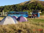 Camp mit Flying Kiwi Bus