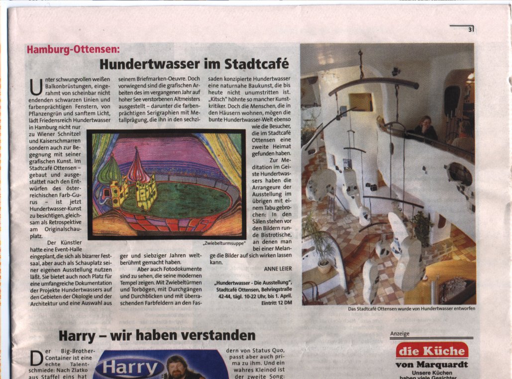 Flensburger Tageblatt Nr. 5 vom 30.1.2001,
Schleswig-Holsteiner Zeitungsverlag sh:z magazin Seite 3