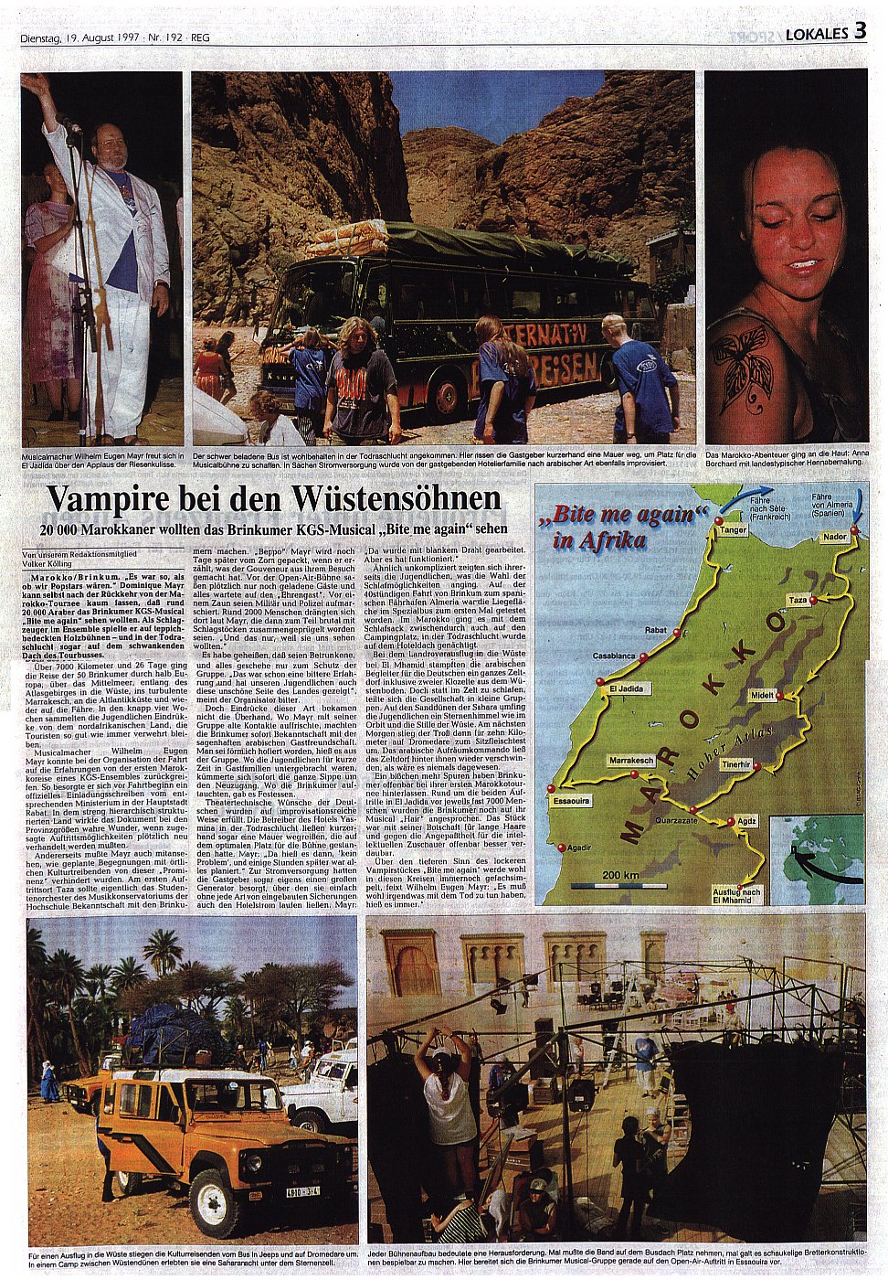 Weser Kurier vom 19. August 1997: