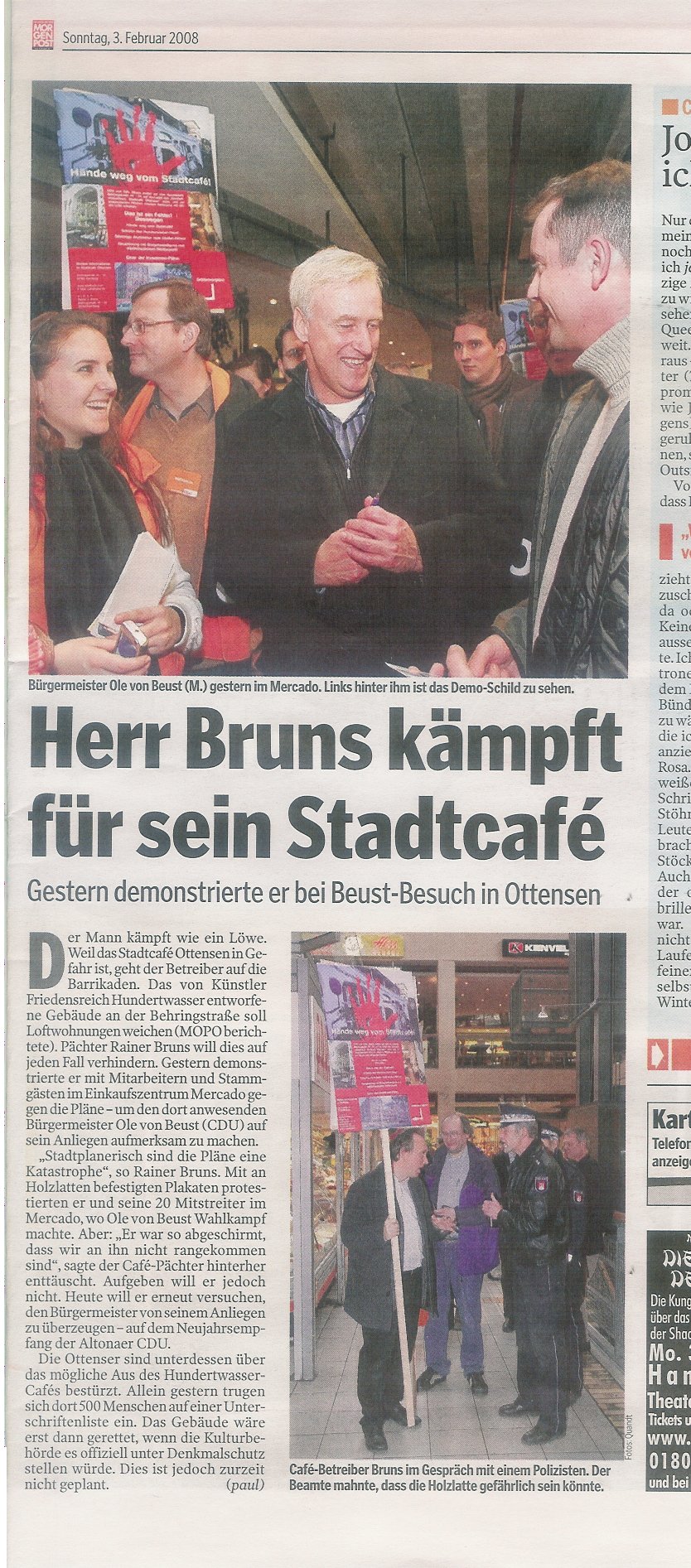 MoPo Hamburger Morgenpost am Sonntag Nr. 05/08 vom 3.2.2008, Seite 15