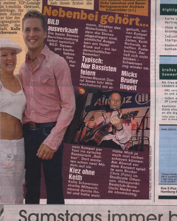 BILD Hamburg Nr. 171 / 30 vom 25.7.2003, Seite 7