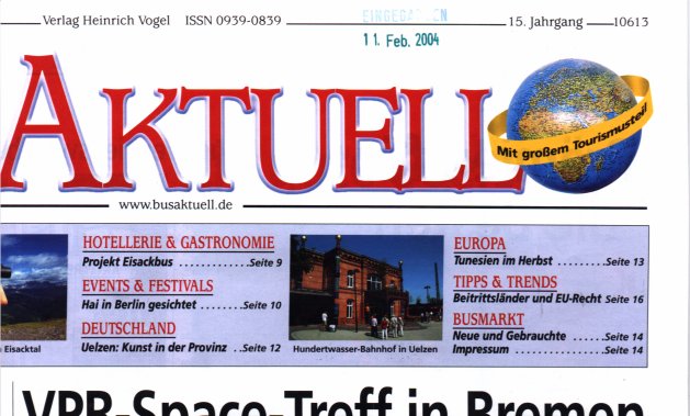 Bus Aktuell vom 11.2.2004, Titelseite