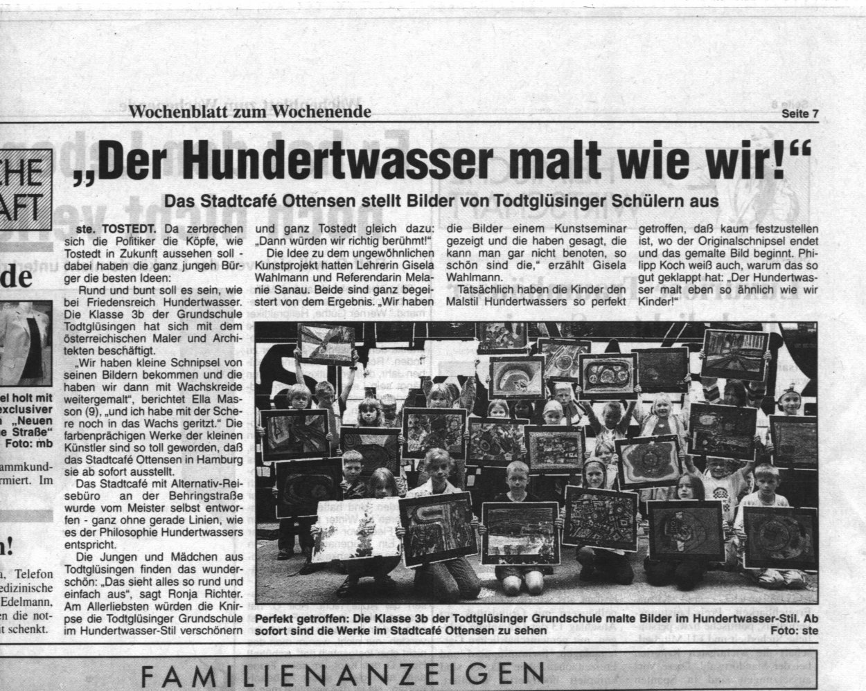 KREISZEITUNG Nordheide Elbe&Geest Nr. 28 a vom 17.7.1999, Seite 7