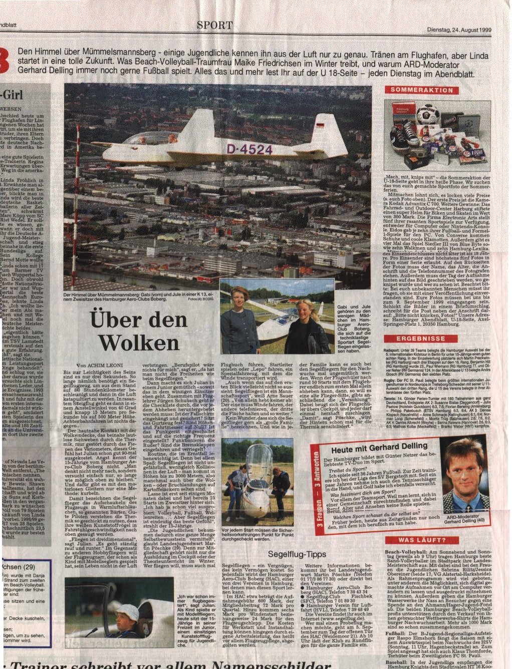 Hamburger Abendblatt Nr. 196 vom 24.8.1999, Seite 26