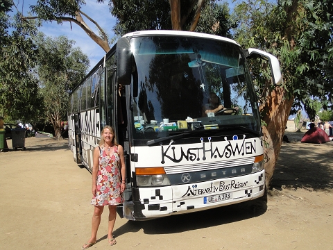 Unser Bus bringt uns immer zu den Ausgangspunkten der Wanderungen