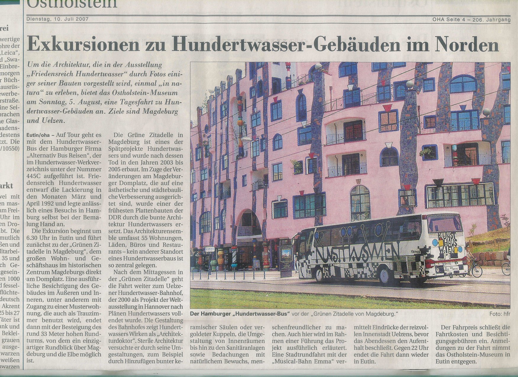 Ostholsteiner Anzeiger  vom 10.7.2007, Seite 4