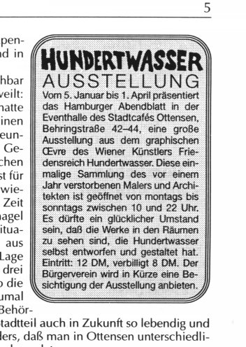 BRIEF AUS Ottensen Nr. 1/2001 vom 12.1.2001, Seite 5