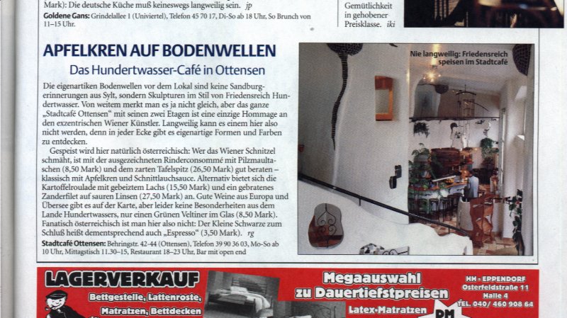 SZENE Hamburg Nr. 1 / 99 vom 2.1.1999, Seite 13: