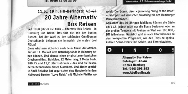 ultimo Nr. 5 / 2000 vom 1.5.2000, Seite 105