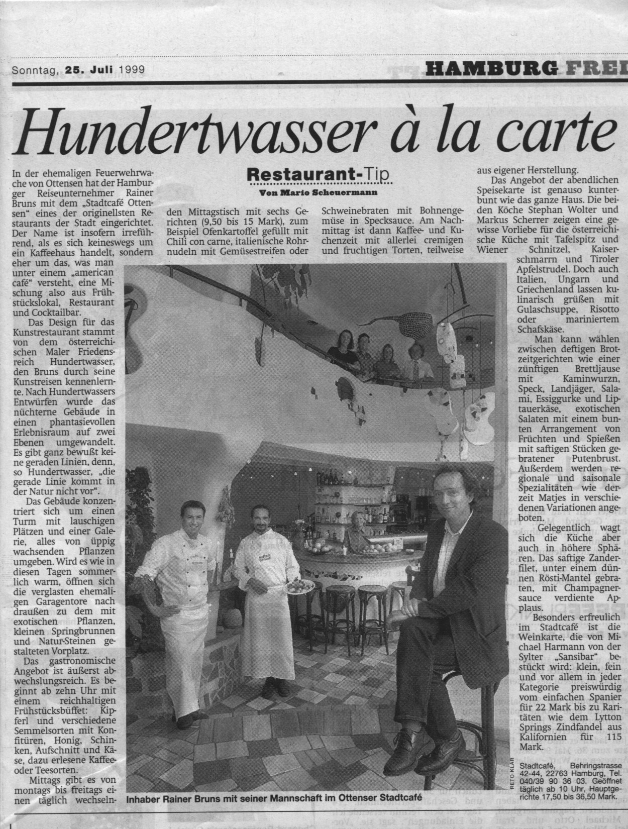 WELT am SONNTAG Nr. 30 vom 25.7.1999, Seite 83
